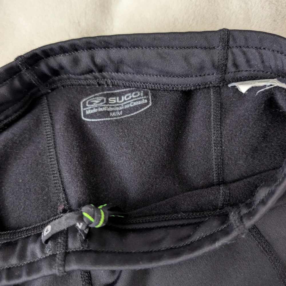 SUGOI Black Reflective Trim Thermal Leggings - Picture 2 of 7